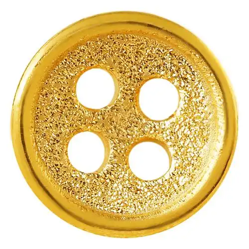 黄金送礼扣子纽扣时尚同款朴信惠匹诺吊坠硬金颈饰