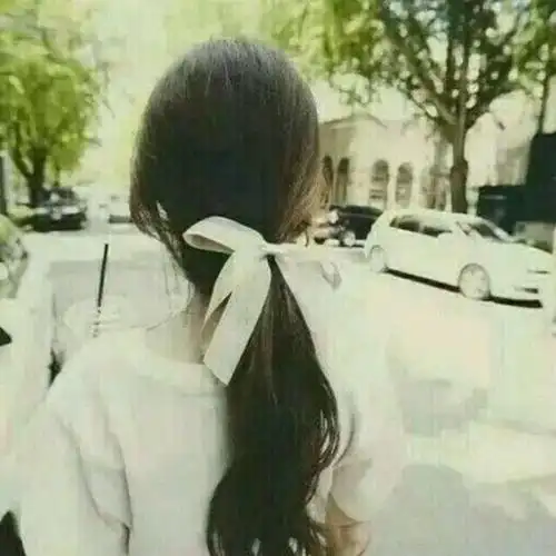 背影 马尾 女头