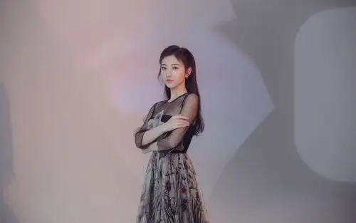 景甜黑纱裙性感写真桌面壁纸_大陆明星_壁纸下载_美桌网