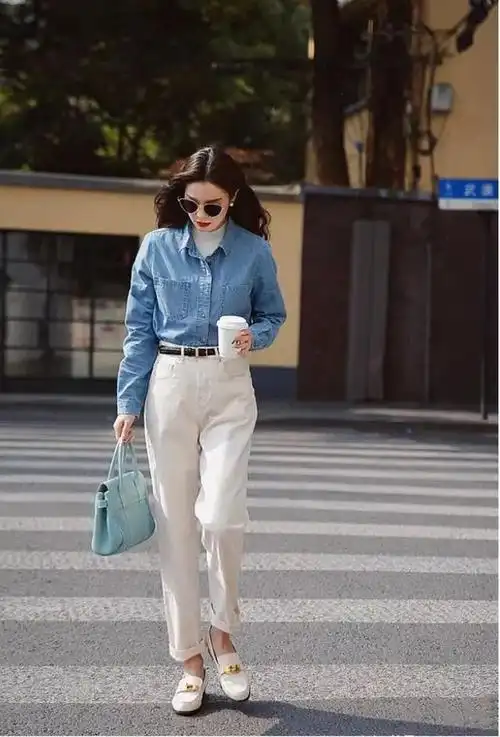 谁穿谁美|风衣|内搭|牛仔裤|打底衫|乐福鞋|牛仔衬衫_网易订阅