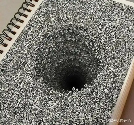 手绘艺术:让人震撼的立体黑白画,赋予你的不只是享受