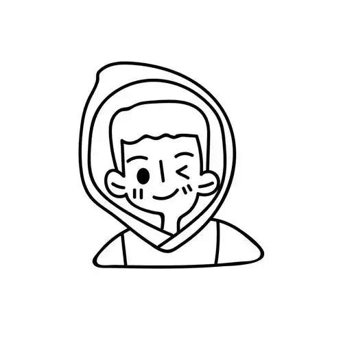 线条卡通头像