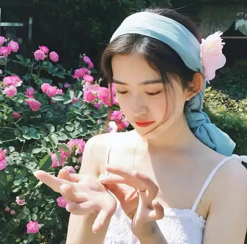wechat小清新气质春天女生头像