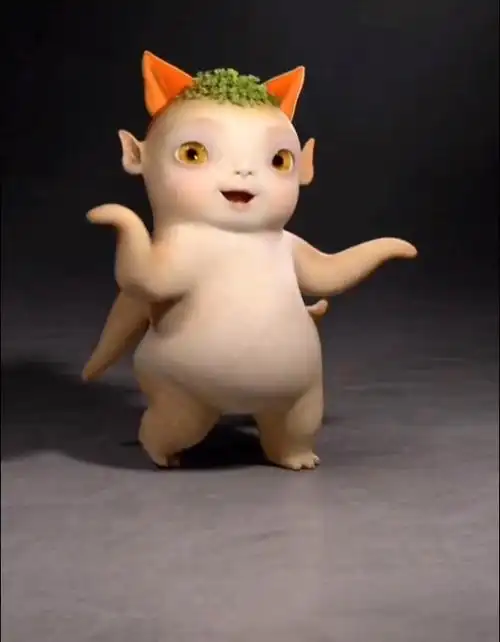 超萌预警!妖王胡巴跳,圆滚滚的小肚子扭起来