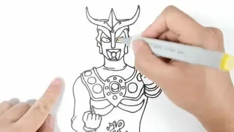 丁丁鸡爱画画 第23集 教你画雷欧奥特曼 真正的格斗之王来啦: 教你画