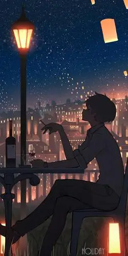 关于孤独你最先想到的歌是哪一首全面屏动画风壁纸二