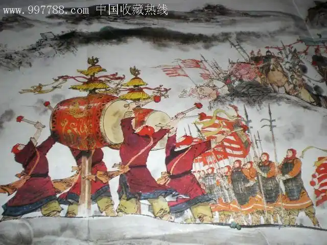 全开大幅宣传画《十面埋伏》颜梅华