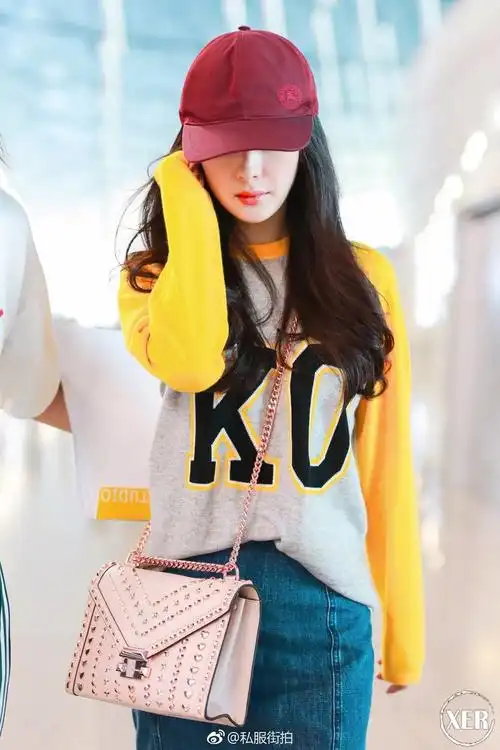 七夕特别款~mk 杨幂款whitney铆钉缀饰链条信封包