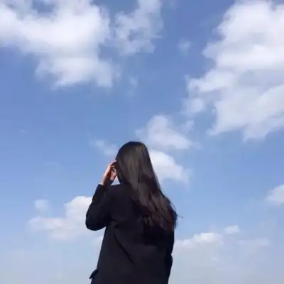 qq女生背影头像长发     时光若止