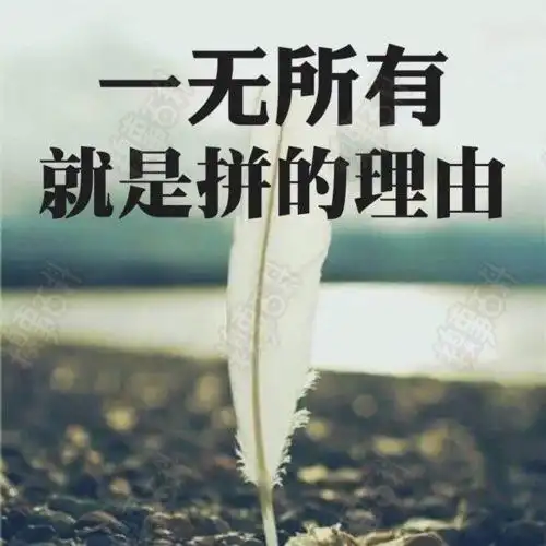 一无所有就是拼的理由