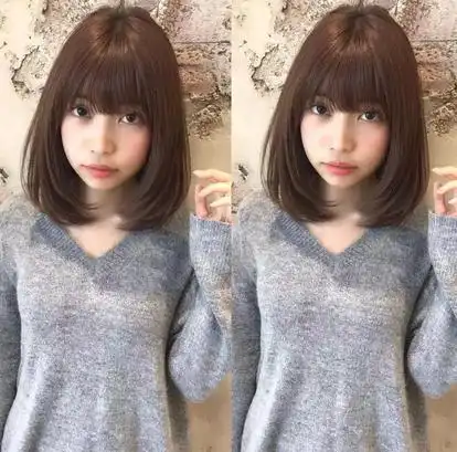 40一50岁中发发型图片