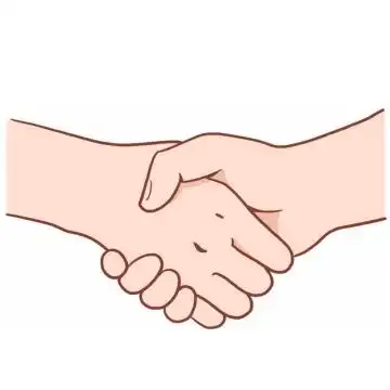 卡通双手正在握手合作3944302png图片免抠素材