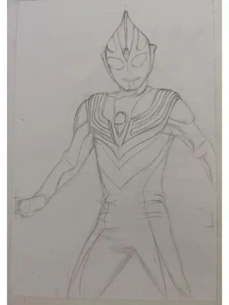 迪迦奥特曼(步骤图) 素描迪迦奥特曼 迪迦·奥特曼是日本特摄剧《迪迦