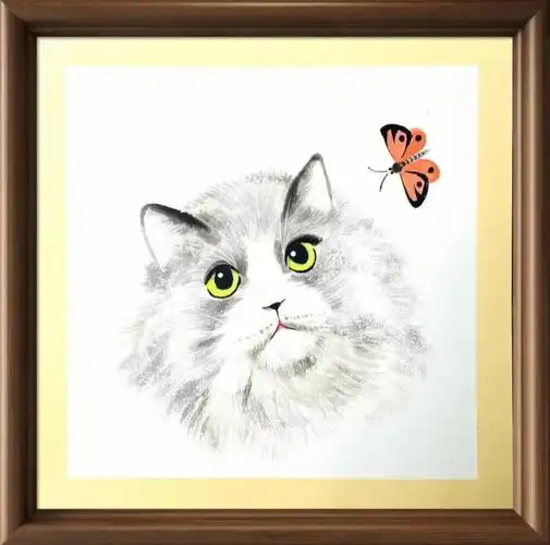 猫咪戏蝶绘画技法一