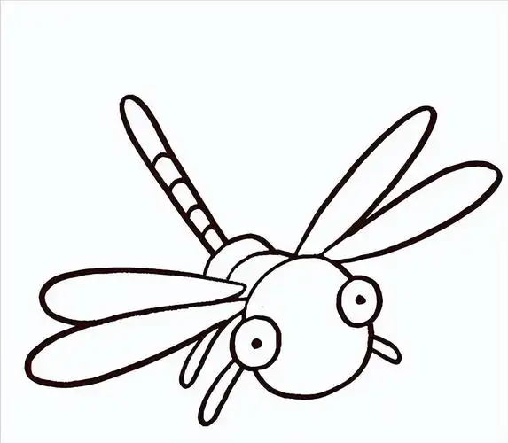 蜻蜓图片简笔画(蜻蜓简笔画) - 赤虎壹号
