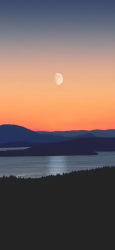 唯美月亮摄影高清图片手机壁纸 – 微图库