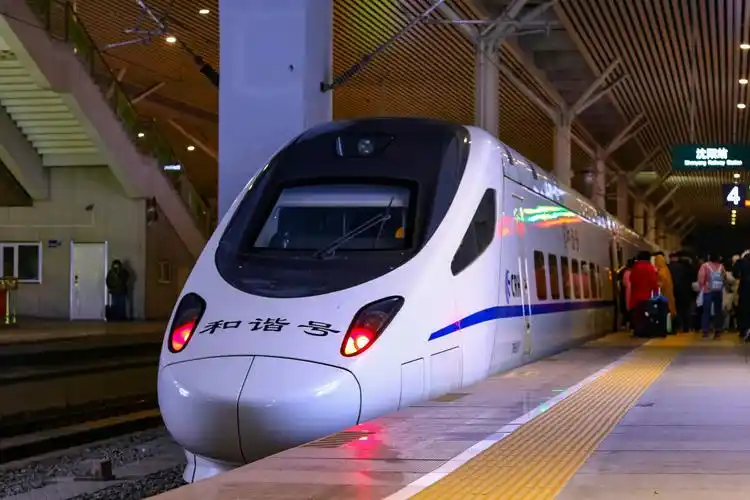 到达沈阳站的crh5g动车组