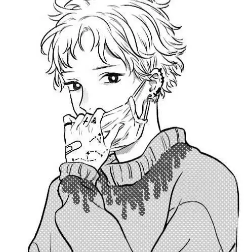 人像简笔画锡纸烫