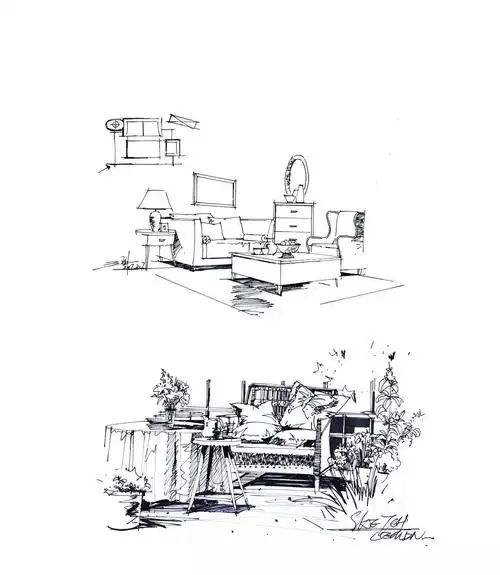 室内手绘入门技巧单体