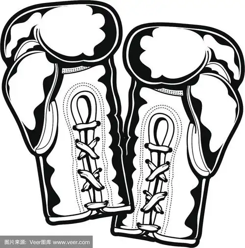 矢量插图的拳击手套