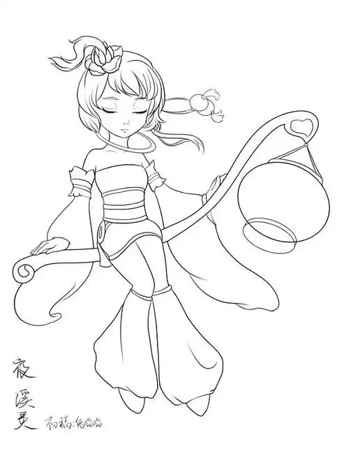 大话西游手游——夜溪灵小女鬼|插画|游戏原画|阿芙特莱雅_原创作品