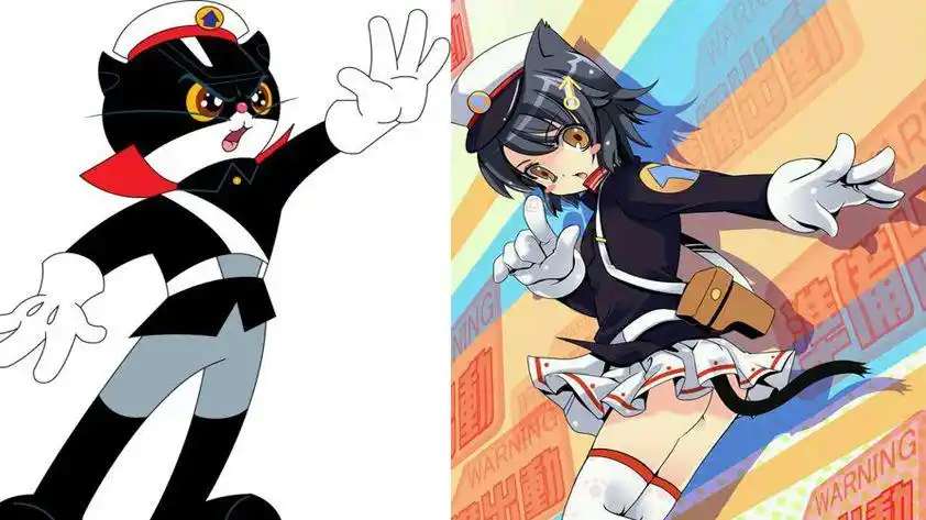 当动漫人物娘化后,黑猫警长变性感小萝莉,桐人美丽秒杀本子娜