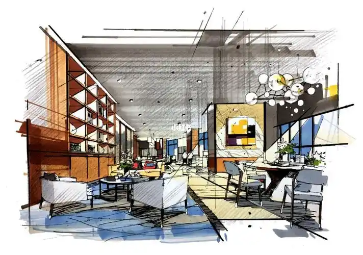 【室内设计手绘】餐饮空间