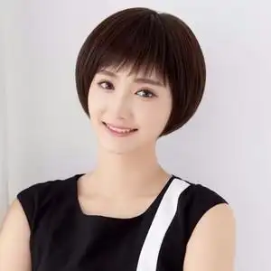 中性短碎发假发女