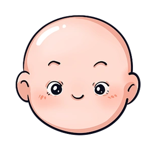 彩色卡通婴儿微笑face clipart脸剪贴画头像笑脸开心