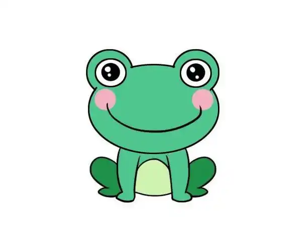 青蛙简笔画彩色小动物