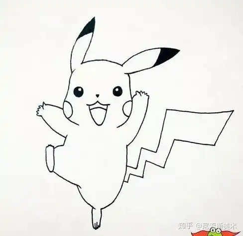 简笔画可爱的皮卡丘
