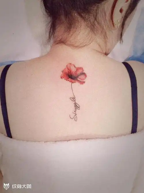 后背小花_纹身图案手稿图片_rt的纹身作品集