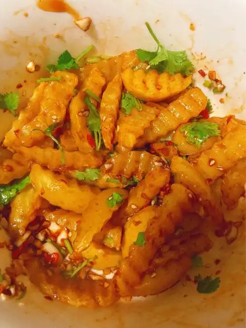 不输地摊的挑战用空气炸锅炸土豆五