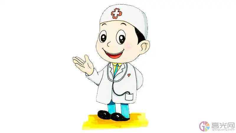 医生简笔画简单又漂亮有颜色