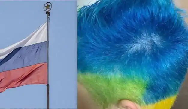 一名被抢劫莫斯科人报警求助,却因头发染了乌克兰国旗色遭到重罚