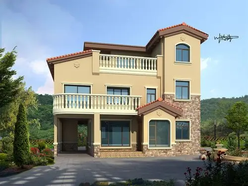 室外效果图-别墅外立面