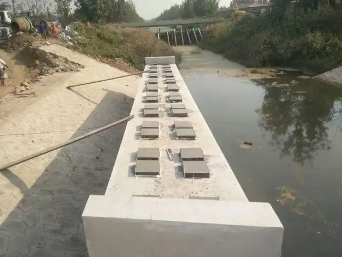 排干二桥垫石施工完成.