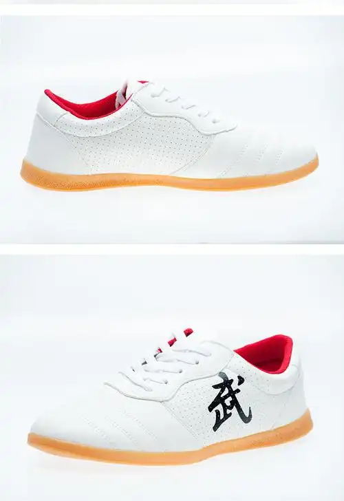 轩诗鸟太极鞋超纤皮牛筋底男女武术练功鞋夏季晨练表演功夫太极拳鞋