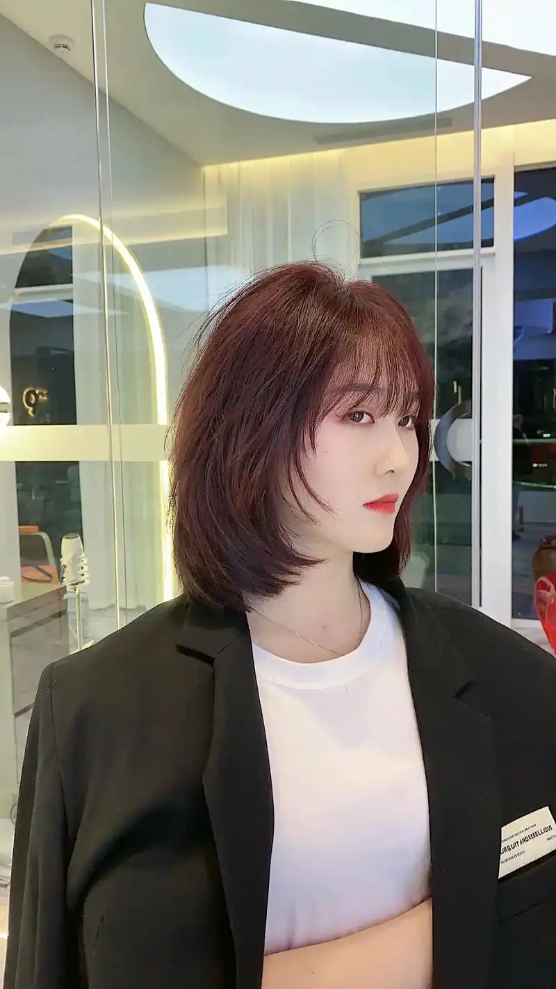 2022年层次边缘齐肩短发94#减龄发型 #图文来了 - 抖音