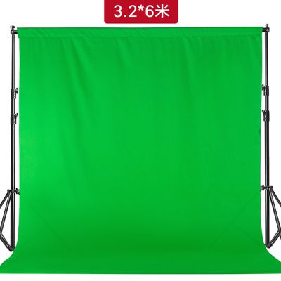 布摄影棚专业演播室影视直播绿幕背景抠图 抠像布6x6米(绿色)【图片