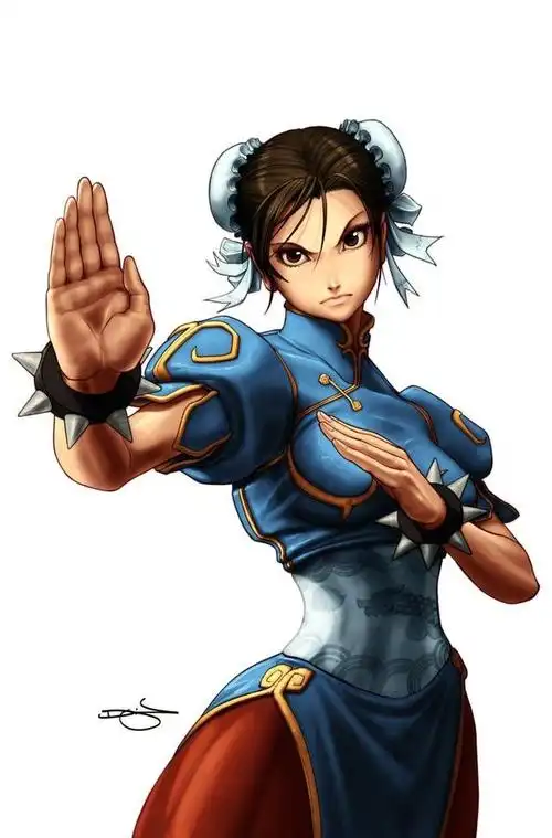 经典怀旧游戏人物——春丽(好听的音乐)