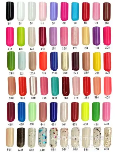 bk圣姬环保健康指甲油13ml色香彩亮片60色新款热卖彩妆1218