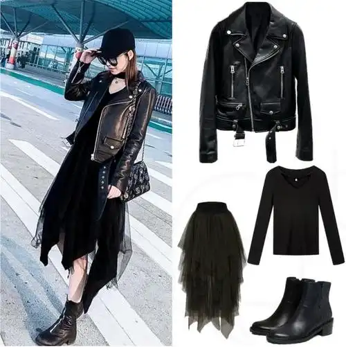 8款很帅气的皮夹克不管怎么搭配都好看时髦不挑人还显气质