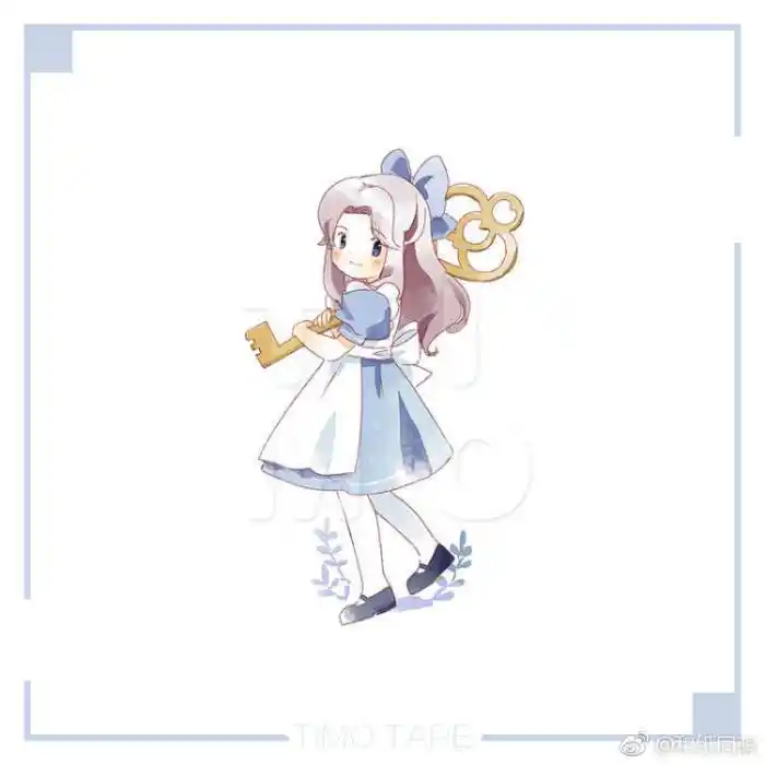 甜美可爱的人物插画"q版爱丽丝"头像首选,活泼感十足,萌萌哒