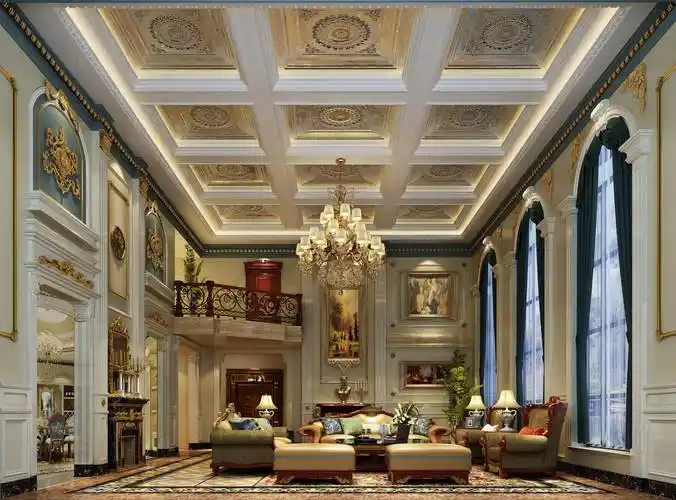 法式风格别墅600平米100万-星河时代别墅装修案例-深圳房天下家居装修