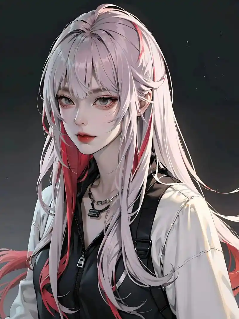 女生头像|白毛挑染御姐系,眼神我爱了 只要不关注任何人的动态,不揣测