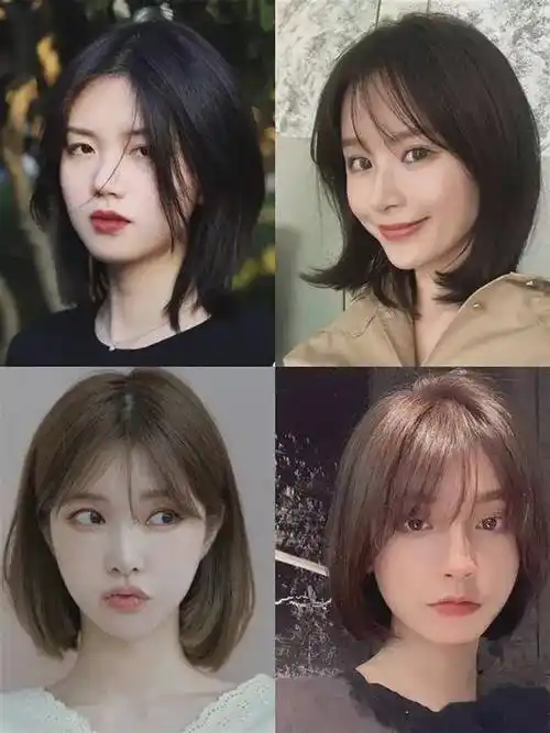 原创日系短发能够弱化女汉子的形象女人味十足尤其适合小个子女性可甜