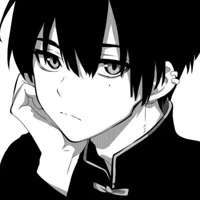 动漫男头黑白手绘冷酷优质图片_男生动漫头像_头像屋