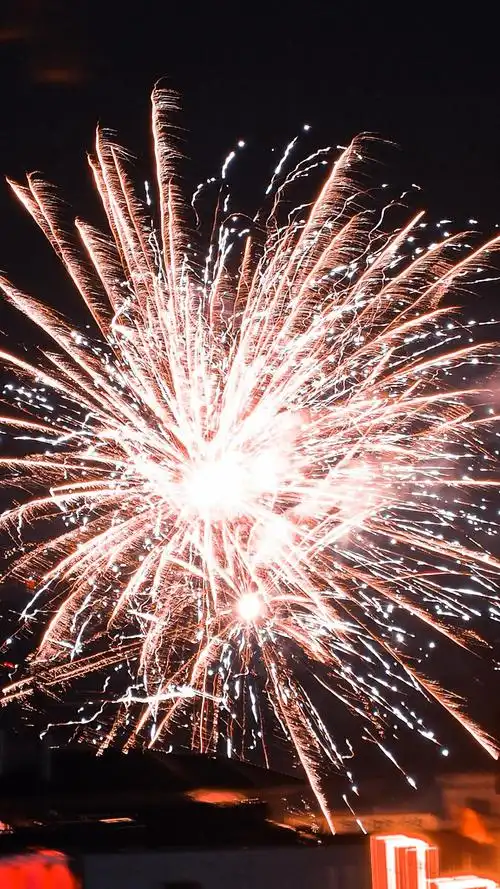 烟花新年快乐希望所有愿望都可以实现2021春节