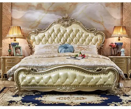 8米实木床豪华新婚公主床双人床美式大床主卧室家具